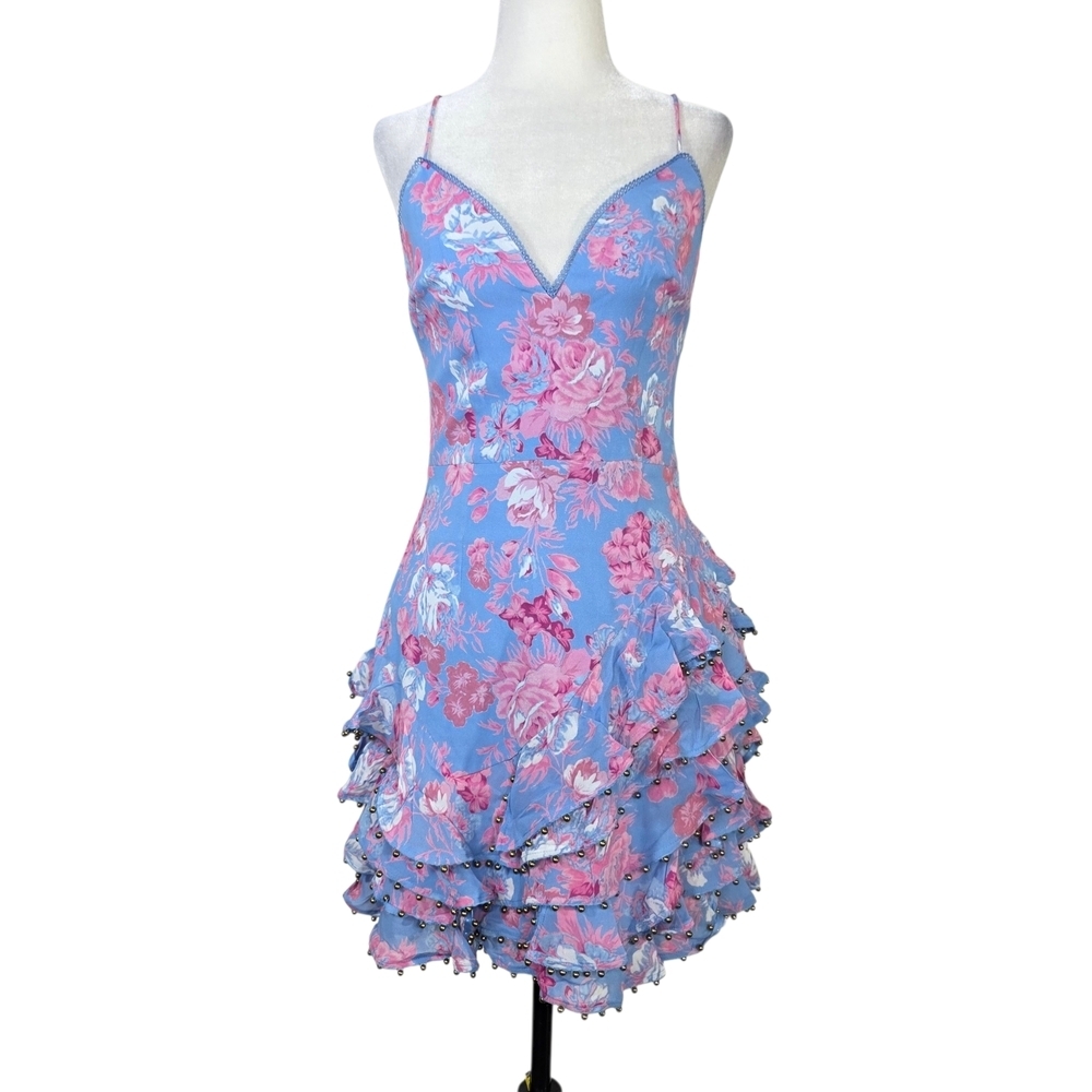 La Maison Talulah Floral Ruffle dress